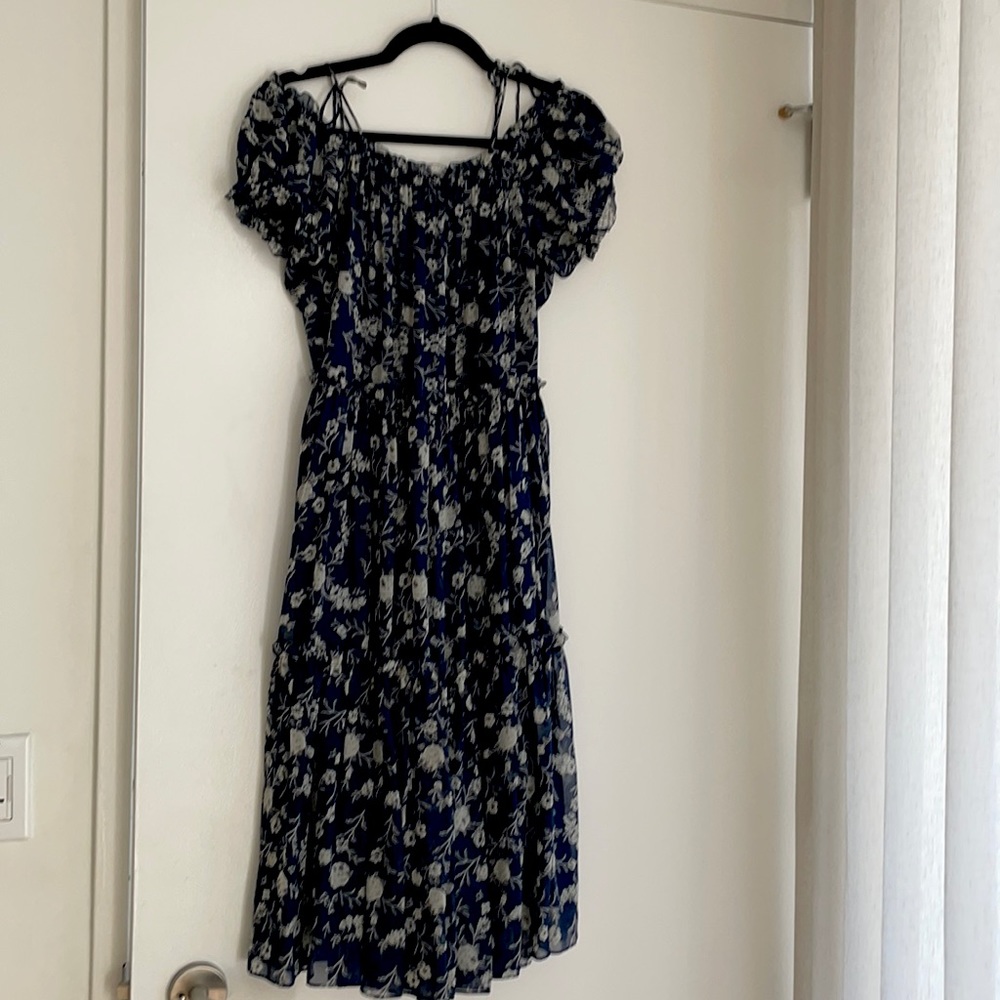 Ulla Johnson Floral Blue Maxi Dress